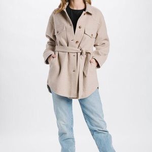 En Saison Wool Blend Jacket Natural Small